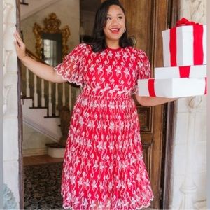 Ivy City Co. Amelia Dress in Red. 2X